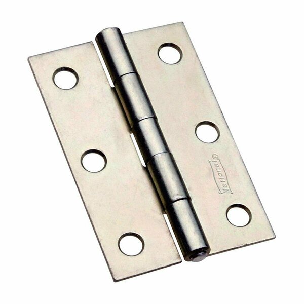 Homecare Products 3 in. Steel Non-Removable Pin Zinc-Plated Hinge, 2PK HO3302896